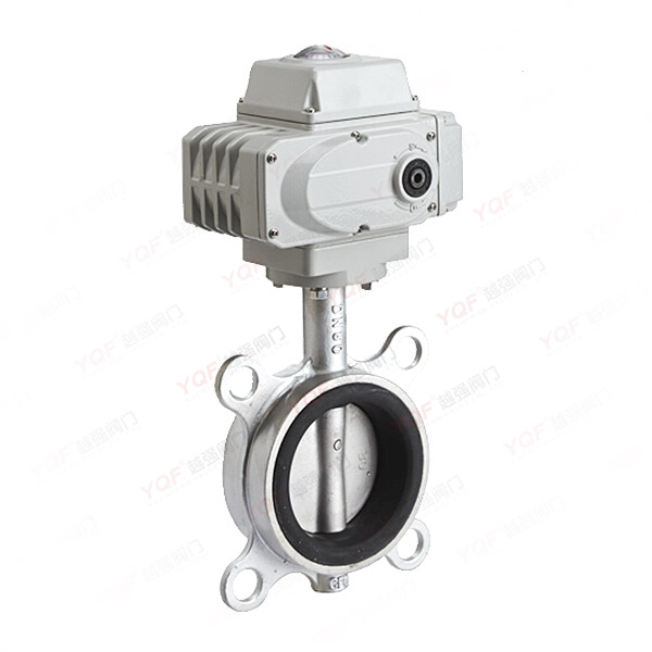 Electric all stainless steel clamp butterfly valve