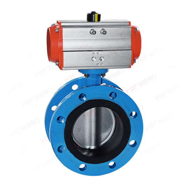Pneumatic flange butterfly valve