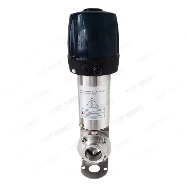 Bring back the pneumatic hygiene grade quick release butterfly valve for the messenger