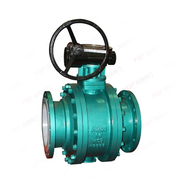 Fluorine lined flange ball valve