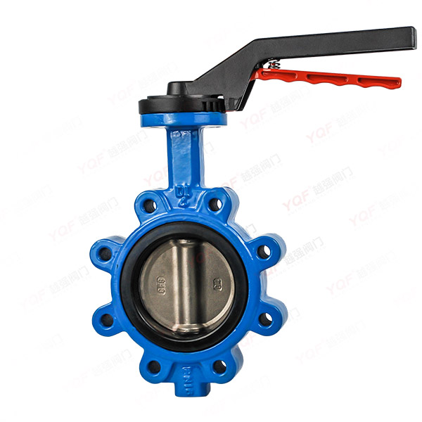 Manual rubber lined butterfly valve