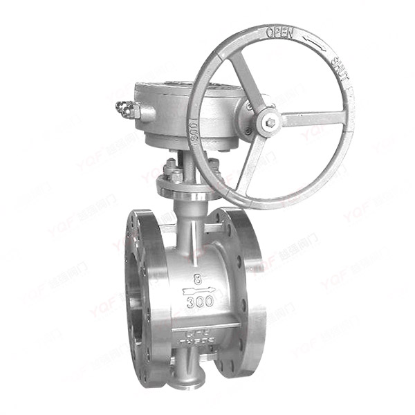 Worm gear stainless steel butterfly valve
