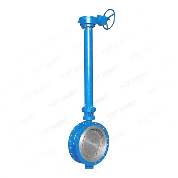 Extended stem butterfly valve