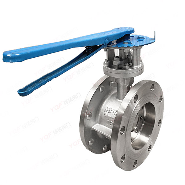 Manual flange butterfly valve