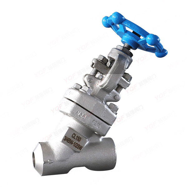 Forged steel Y-shaped globe valve