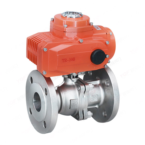 Electric flange ball valve