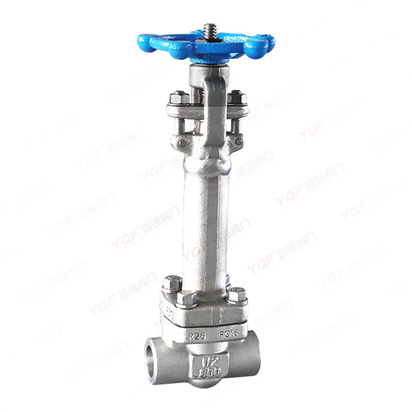 Forged steel low-temperature butt welded gate valve