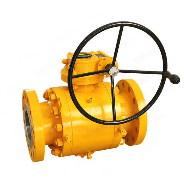 Three piece high-pressure ball valve