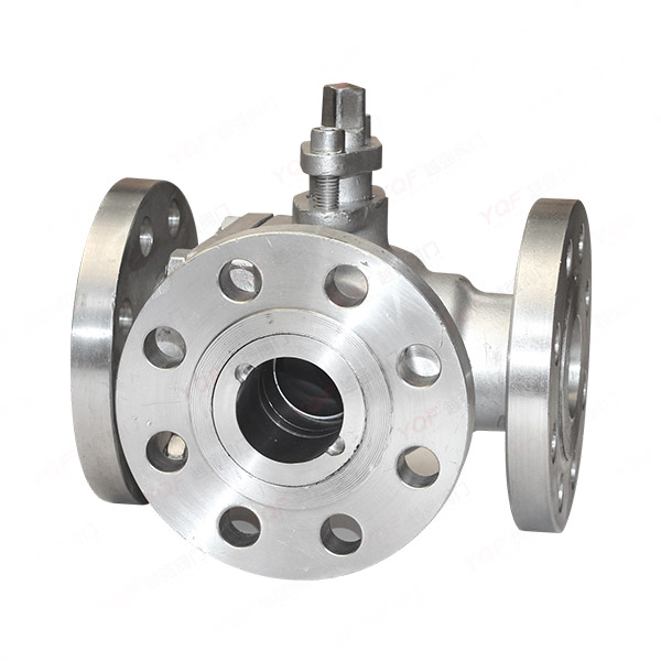 Three way ball valve